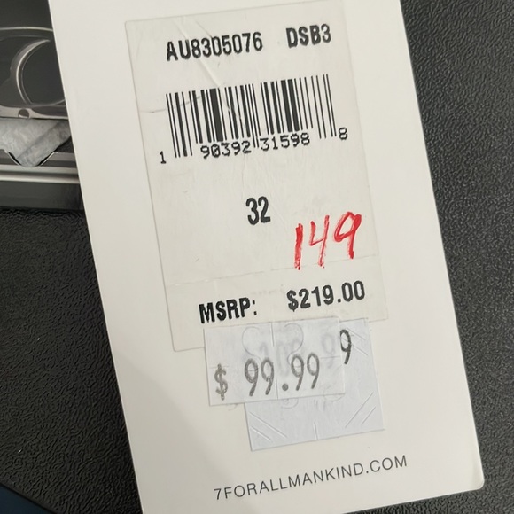 New 7 for all mankind . sz 32 light wash "Edie" - Picture 9 of 10